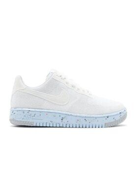 Nike Air Force 1 Crater Flyknit Pure Platinum DC7273-100 Women Sz 10